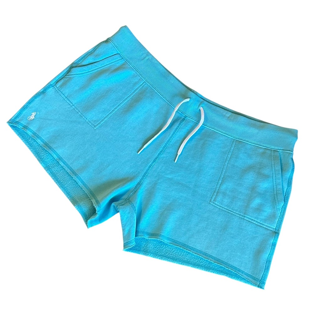 Polo Ralph‎ Lauren Women's Sweat Shorts Fleece Lounge Casual Blue XXL